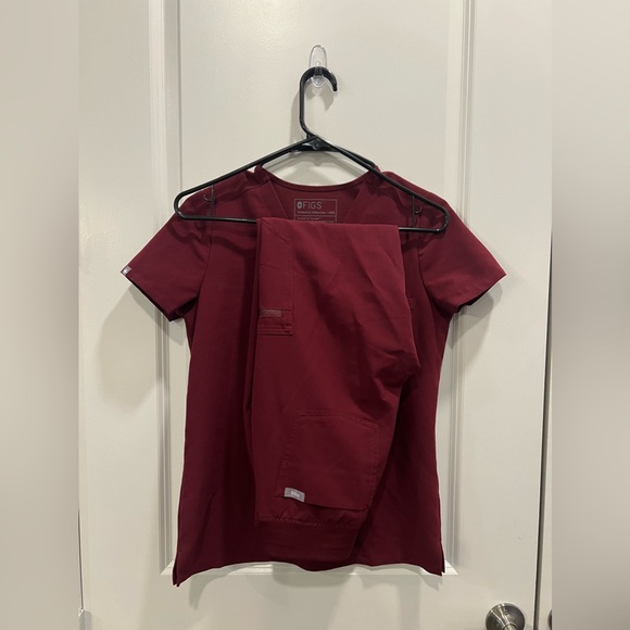 Figs Other - Figs Scrub Set Burgundy XXS
